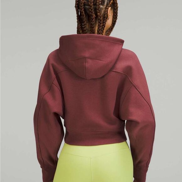 lululemon Smoky Red Thick Fleece Zip Hoodie Size 8 - Picture 7 of 7